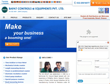 Tablet Screenshot of bapatcontrols.com